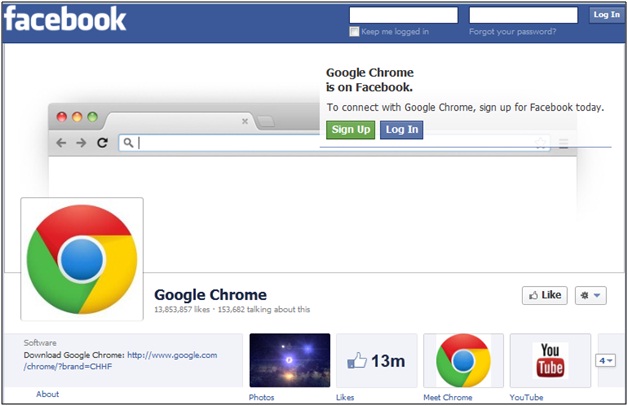 friendly for facebook comes up chrome for mac